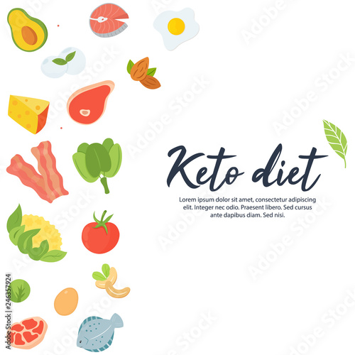 Ketogenic diet food  low carb high healthy fats