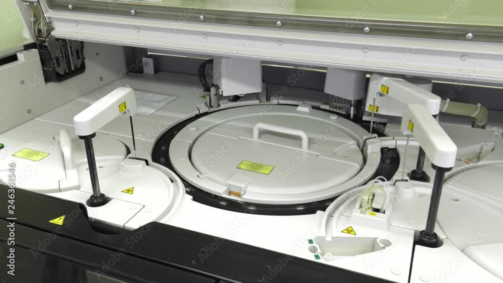 Biochemical analyzer. 3 shots.