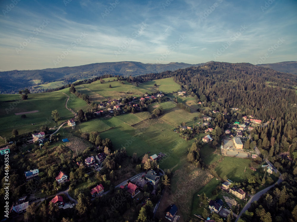 Wisła panorama gór
