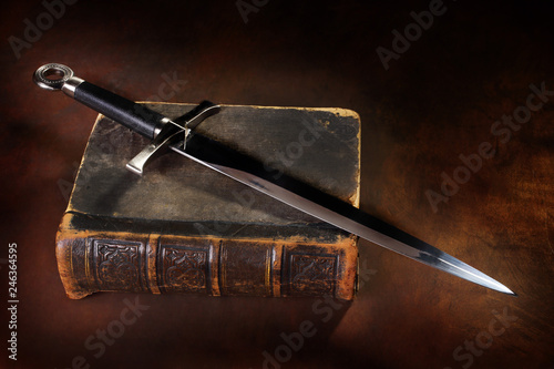 Photo book and sword