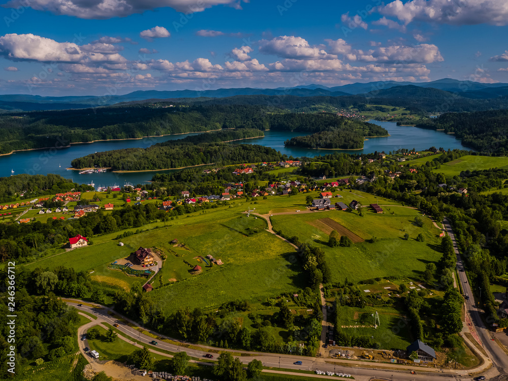 Jezioro Solińskie Bieszczady Panorama Polańczyk