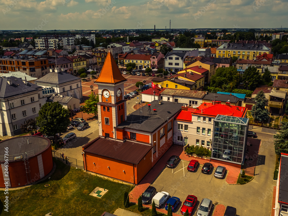Warka Miasto ujęcia powietrzne
