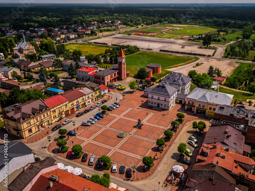 Warka Miasto ujęcia powietrzne photo