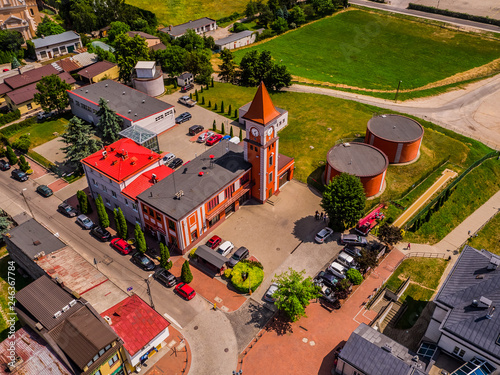 Warka Miasto ujęcia powietrzne photo