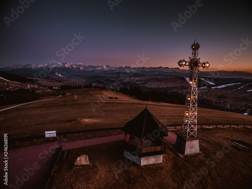 Obraz na płótnie Tatry Krzyż w salonie