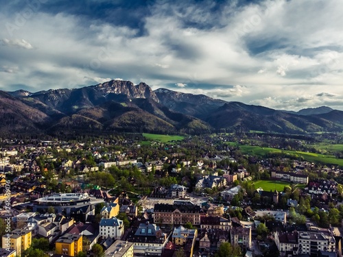 Zakopane Tatry panorama z drona