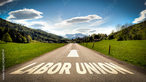 Obraz na płótnie Sign 401 - LABOR UNION
