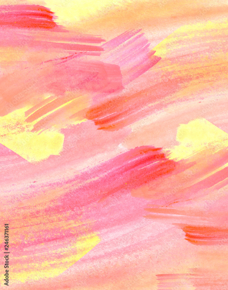 Watercolor Pink,red background. Watercolor abstract spot, splash of paint, blot, divorce, color. 
Pink, red paint color. Bright stylish design.Watercolor texture. Decoration design element. 