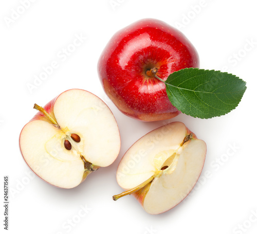 Red Apples Isolated on White Background
