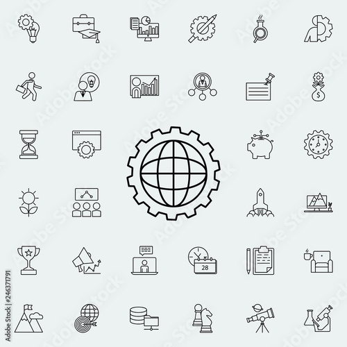 world mechanism icon. Startup icons universal set for web and mobile