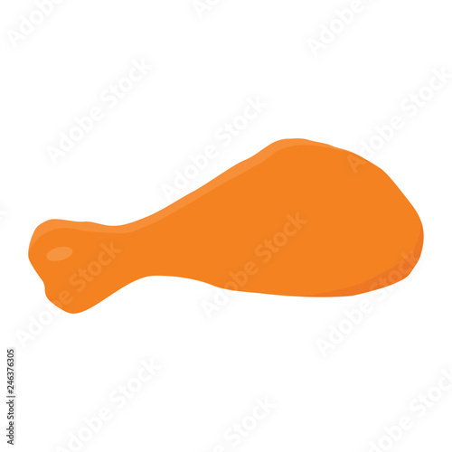 Chicken thighs icon, isolated chicken legs.