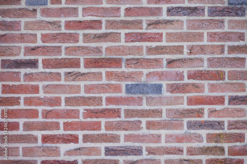 Wall of colored bricks texture