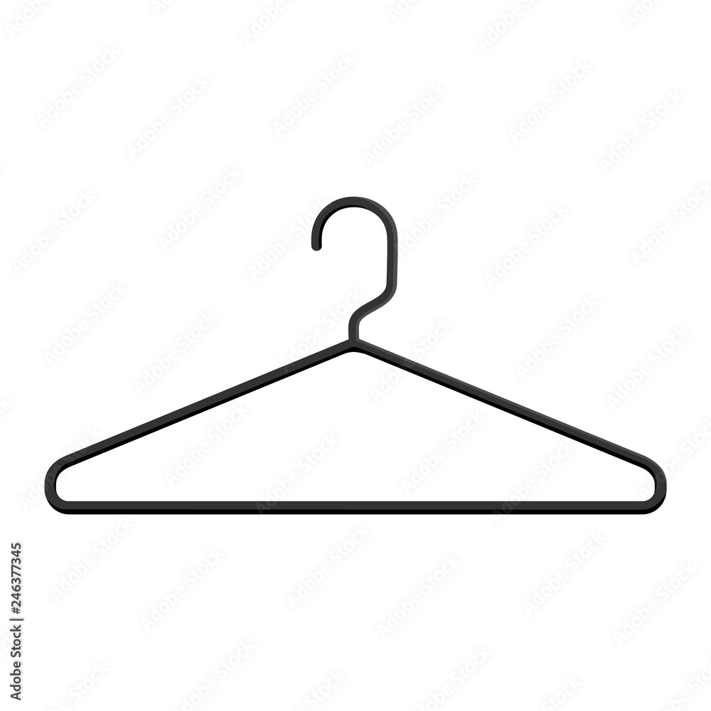 Hanger vector icon isolated on white background Hanger vector icon isolated on white background