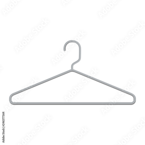 Hanger vector icon isolated on white background