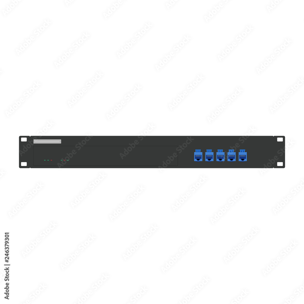 Network workstation server room concept. Server racks Network workstation server room concept. Server racks