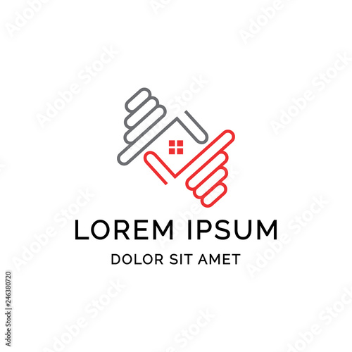 home capture logo template design