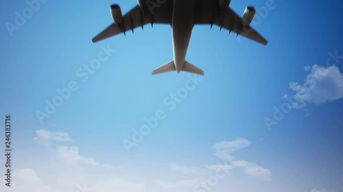 A Plane Flying In The Sky