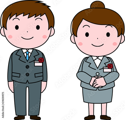 Freshman at the inauguration ceremony