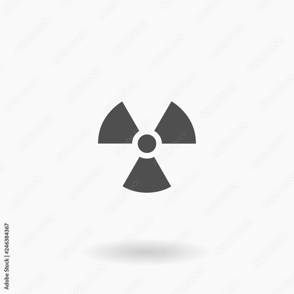 Radiation Sign Hazardous material Vector Icon Illustration Symbol Radiation Sign Hazardous material Vector Icon Illustration Symbol