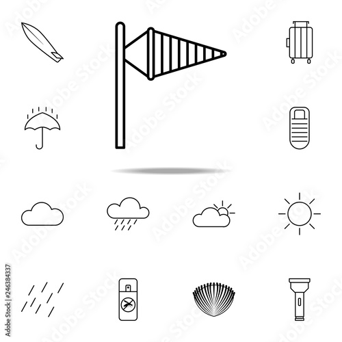 vane icon. Camping icons universal set for web and mobile