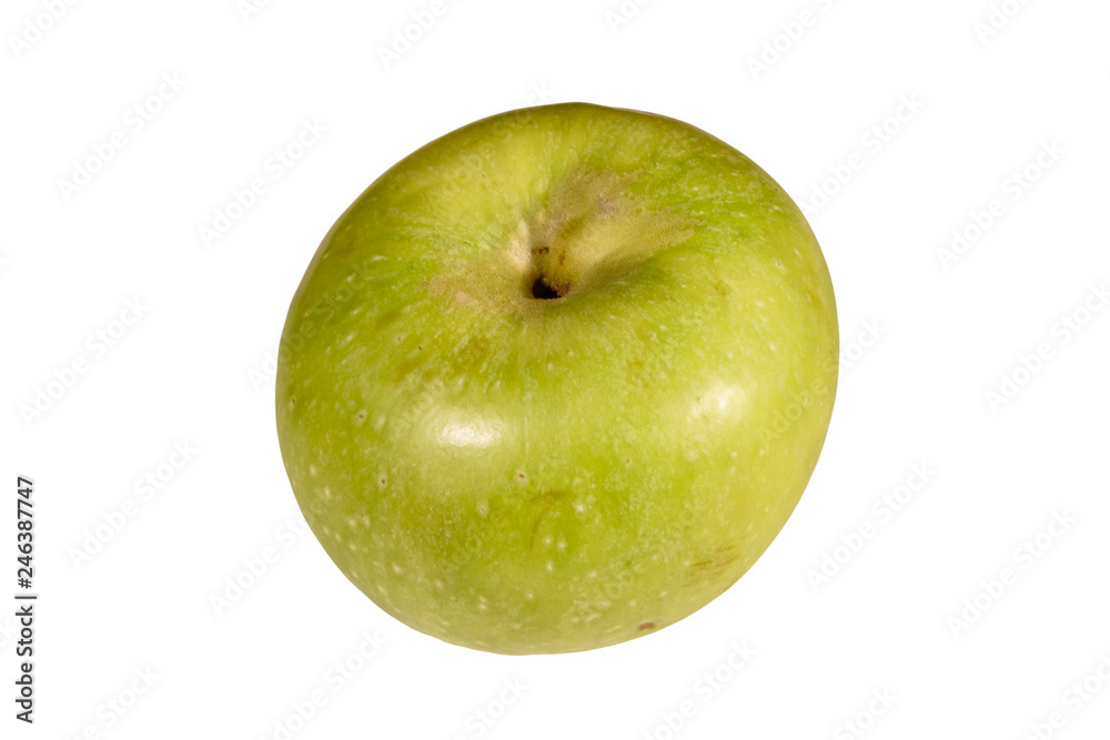 Ripe green apple isolated on a white background Ripe green apple isolated on a white background