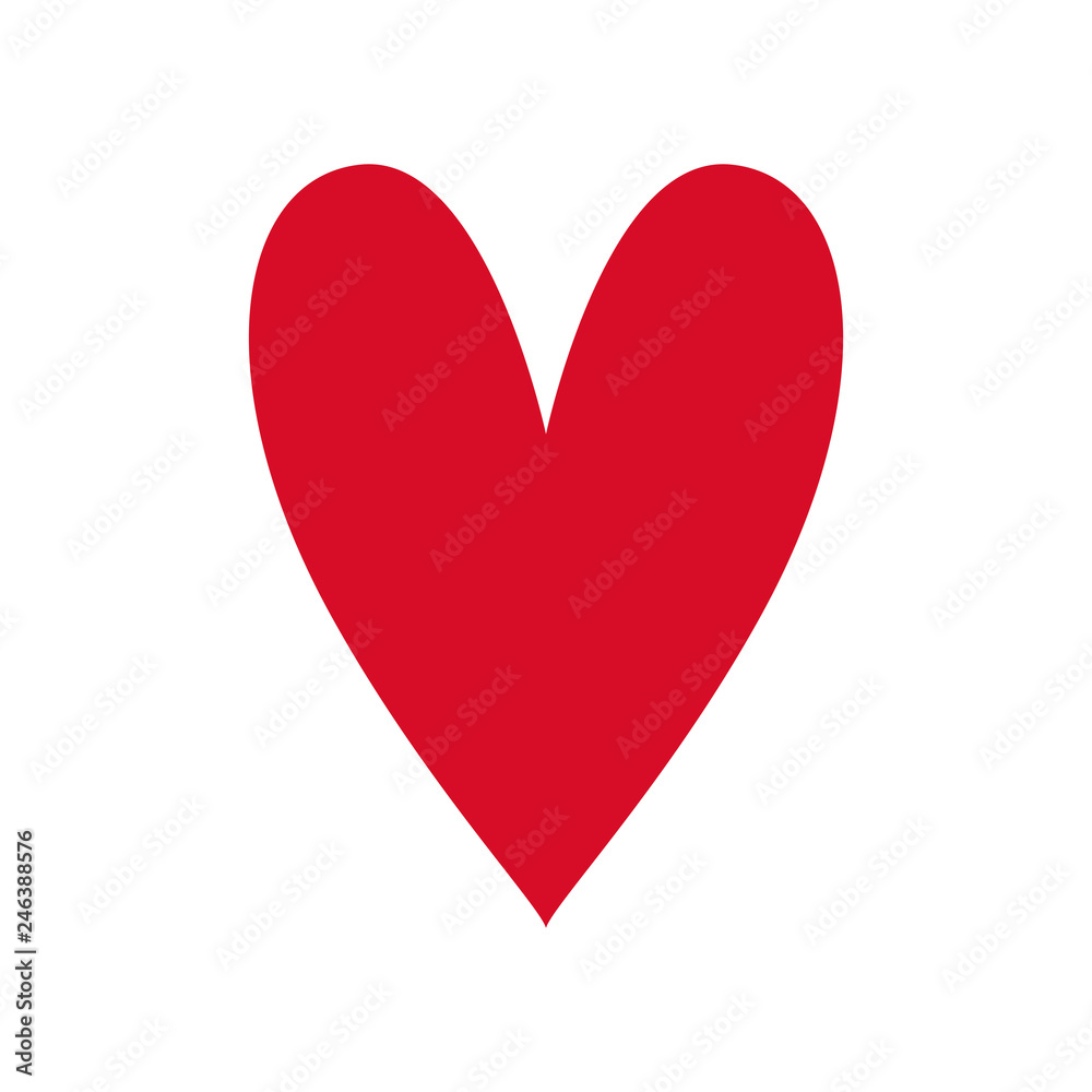 Heart red icon love vector valentine icon vector isolated Heart red icon love vector valentine icon vector isolated