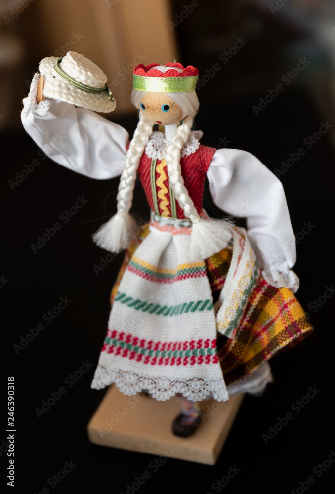 Lithuanian doll in traditional costume