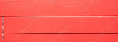 Wooden planks, red color, floor or wall, banner