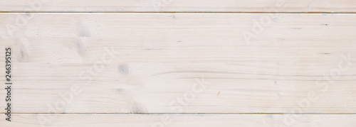 Wooden planks, white color painted, floor or wall, banner