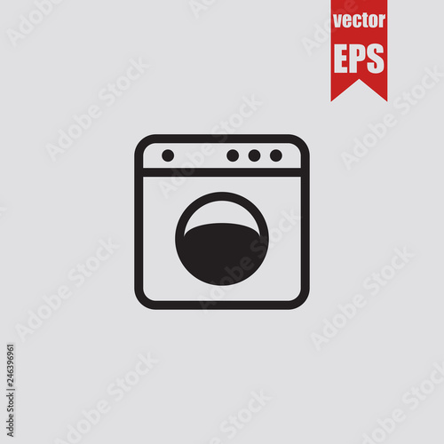 washing machine icon.Vector illustration.