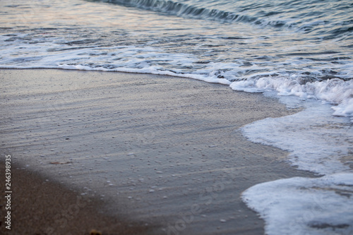 Wave on Clear Sand Beach