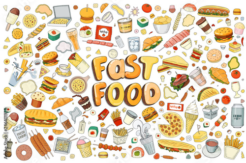 Fast food elements.