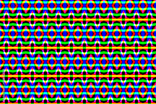 Colorful geometries  rhombuses  repeated pattern  design