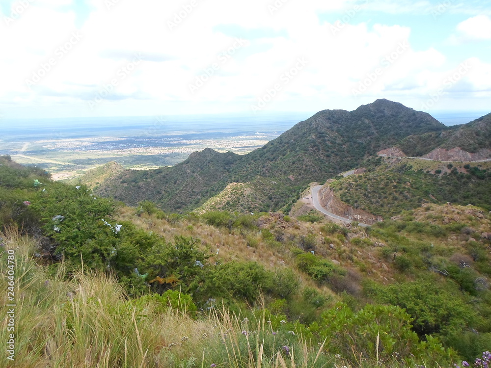 Mountain range in the distance