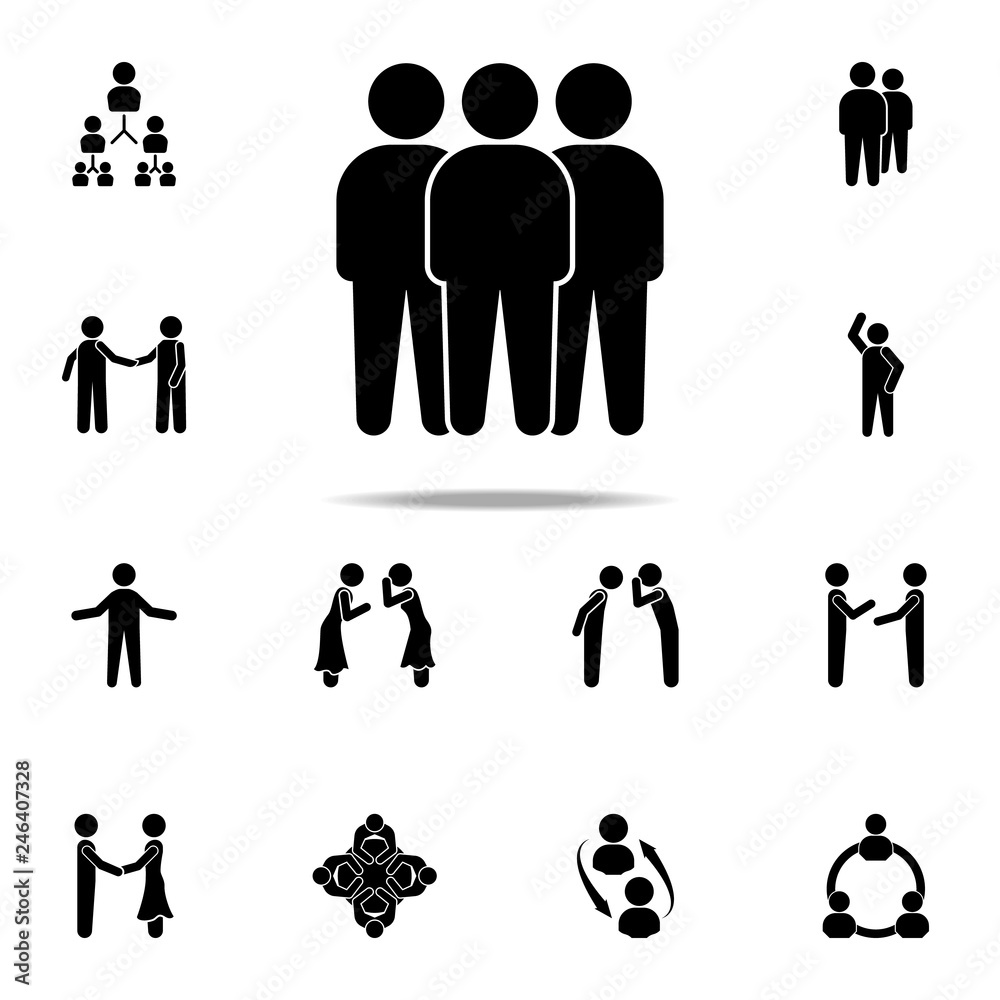 staff icon. Conversation icons universal set for web and mobile