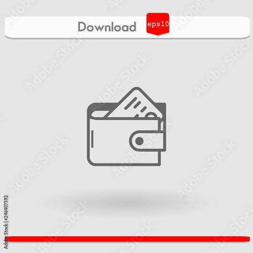 wallet vector icon