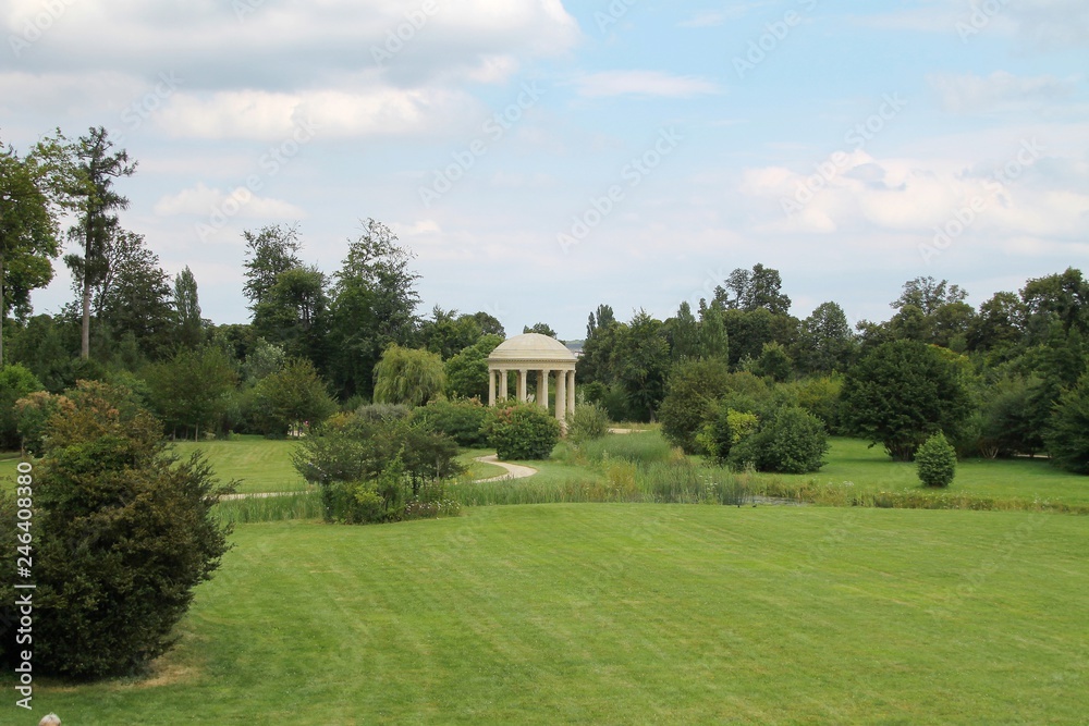 Palace of Versailles, france, landscape, grass, pavilion, green, field, fairway, lawn, park,