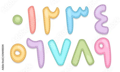 Baby care Arabic alphabet numbers