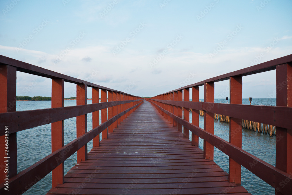 Thailand coastal bridge 