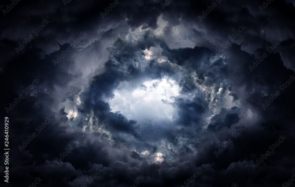 Hole in the Storm Clouds