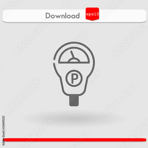 parking meter vector icon