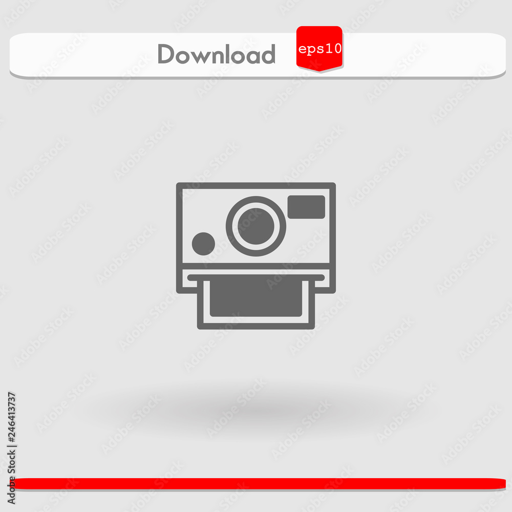 photo camera vector icon