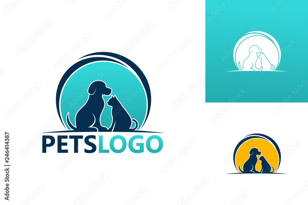 Pets Logo Template Design Vector, Emblem, Design Concept, Creative Symbol, Icon Pets Logo Template Design Vector, Emblem, Design Concept, Creative Symbol, Icon