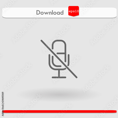 no sound vector icon