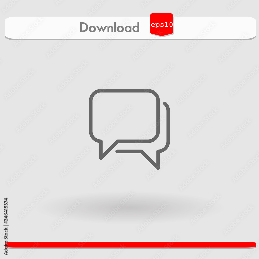 Fototapeta premium chat vector icon