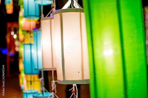 Colorful paper lanterns