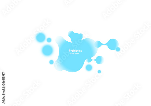 Probiotics bacteria vector design. Probiotics bacteria vector design. Concept of design with Lactobacillus Probiotic Bacteria. Template design with Prebiotic healthy nutrition ingredient