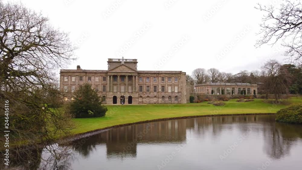 Beautiful pond at Lyme House Peak District National Park in England Beautiful pond at Lyme House Peak District National Park in England