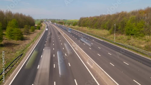 M1 motorway near Junction 29, Derbyshire, England, United Kingdom, Europe photo