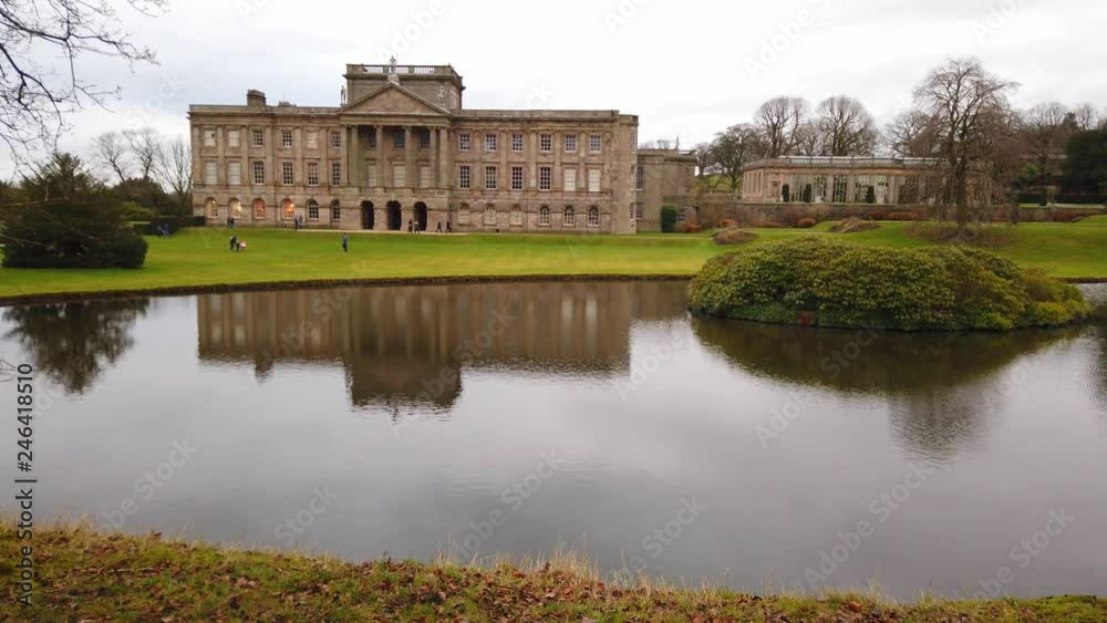 Famous landmark at Peak District National Park the Lyme House Famous landmark at Peak District National Park the Lyme House